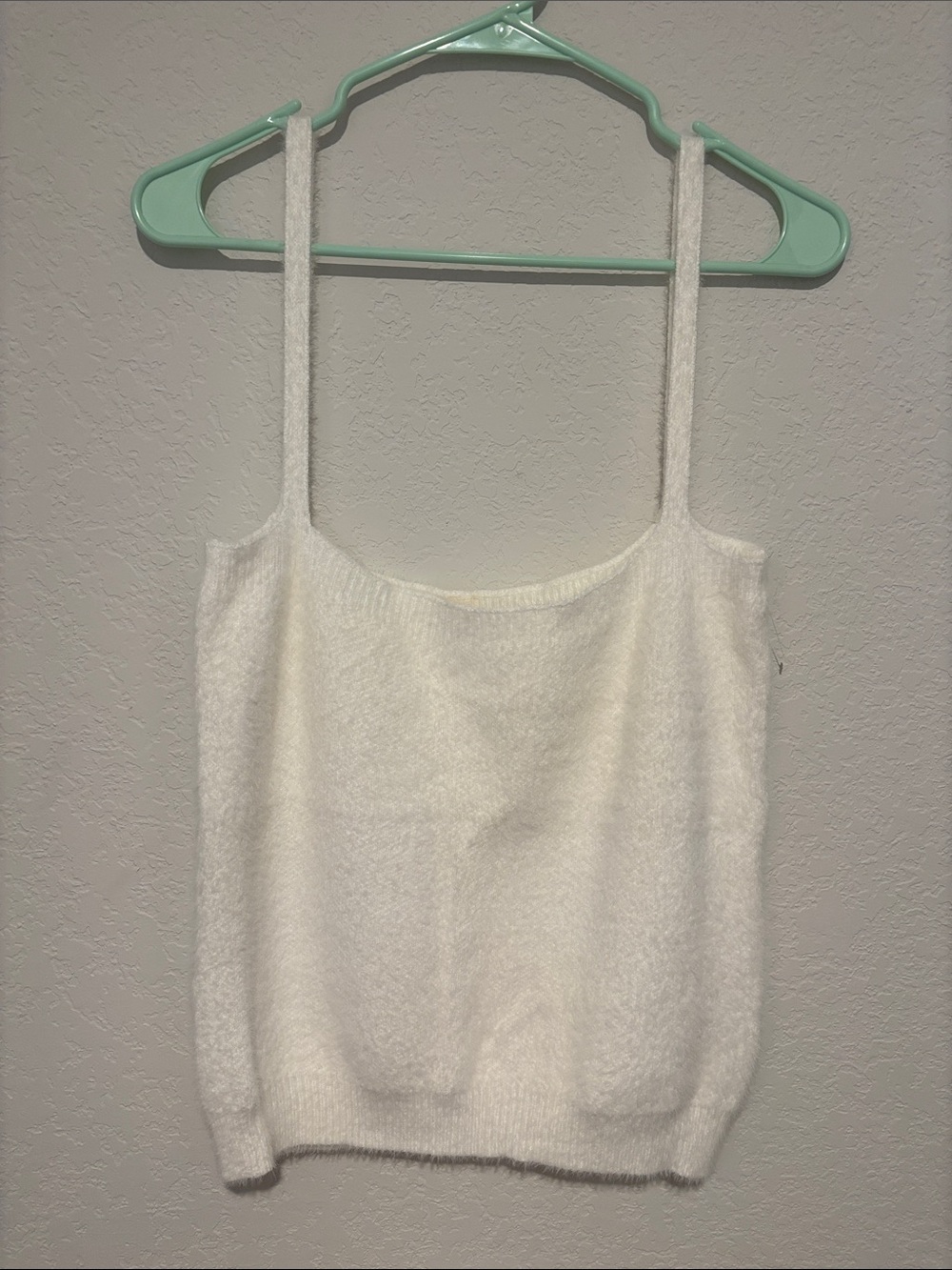 Sew In Love Cream Fuzzy Knit Cami